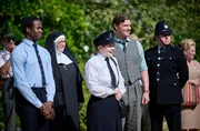 Felix Livingstone (Jerry Iwu), Sister Boniface (Lorna Watson), Peggy Button (Ami Metcalf), Sam Gillespie (Max Brown)