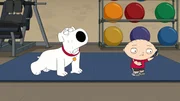Brian Griffin (l.); Stewie Griffin (r.)