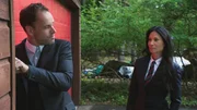 (v.l.n.r.) Sherlock Holmes (Jonny Lee Miller); Dr. Watson (Lucy Liu)