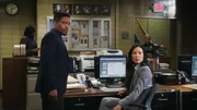 Marcus Bell (Jon Michael Hill, l.); Joan Watson (Lucy Liu, r.)
