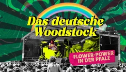 Bildcollage: Musikfans vor der B&uuml;hne; Titelschriftzug. KeyVisual