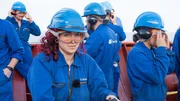 Arbeit im Blaumann. Die Kadetten müssen alle Bereiche des Schiffes kennenlernen, auch die schmutzigen und gefährlichen. Arbeit im Blaumann. Die Kadetten müssen alle Bereiche des Schiffes kennenlernen, auch die schmutzigen und gefährlichen.