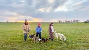 Angelika und Anna treffen Karina zum Gassi gehen. Auch Karinas Hunde waren zuerst in Pflege bei ihr, bis sie sich entschieden hat, die beiden für immer zu behalten. Von rechts: Angelika Kissing, Anna und Karina Schnell. Angelika und Anna treffen Karina zum Gassi gehen. Auch Karinas Hunde waren zuerst in Pflege bei ihr, bis sie sich entschieden hat, die beiden für immer zu behalten. Von rechts: Angelika Kissing, Anna und Karina Schnell.