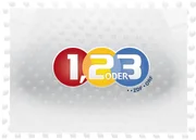 Sendungslogo "1, 2 oder 3".