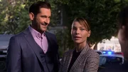Lucifer Morningstar (Tom Ellis) und Chloe Decker (Lauren German)