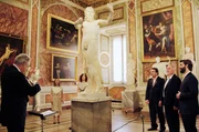 In den pr&auml;chtigen R&auml;umlichkeiten der Galleria Borghese in Rom lassen John Eliot Gardiner (li.) und seine Ensembles die Musik von Claudio Monteverdi und die Malerei von Caravaggio aufeinandertreffen.