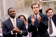 Wahlkampf: Die Freunde Russell McCormack (Derek Luke, l.) und Will Hayes (Ryan Reynolds) applaudieren ihrem Kandidaten.