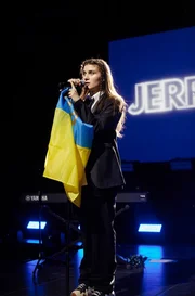 Die ukrainische S&auml;ngerin Jerry Heil bei ihrem Konzert in Berlin.