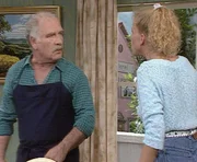 L-R: Willi Oberm&uuml;ller (Peter Steiner), Dorle, Tochter (Manuela Denz).