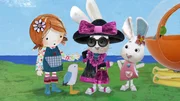 Lily, Fl&ouml;ckchen und Pelle begr&uuml;&szlig;en Rosalie.