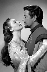 Das Herz von K&ouml;nigin Guinevere (Ava Gardner) geh&ouml;rt Sir Lancelot (Robert Taylor).