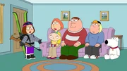 (v.l.n.r.) Meg Griffin; Lois Griffin; Stewie Griffin; Peter Griffin; Chris Griffin; Brian Griffin