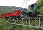 Die Rothornbahn oberhalb von Brienz ist die Hausbahn von Christoph Hirsch.