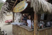 Corey and Evelin at family bar.