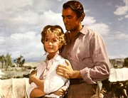 L-R: Lilith Prescott (Debbie Reynolds), Cleve van Valen (Gregory Peck)