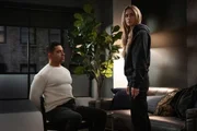 Pictured (L-R): Wilmer Valderrama as Special Agent Nicholas "Nick" Torres and Emily Wickersham as Eleanor "Ellie" Bishop