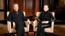 Anna Loos und Jan Josef Liefers in einem Interview f&uuml;r die Dokumentation.