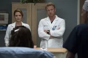 April (Sarah Drew, l.) muss mit der neuen Situation nach der endg&uuml;ltigen und auch r&auml;umlichen Trennung von Jackson klarkommen. Unterdessen k&uuml;mmert sich Owen (Kevin McKidd, r.) vor allem um seine Schwester, w&auml;hrend es seiner Frau immer noch schlecht geht ...
