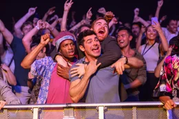 v.li.: Wes (Jermaine Fowler), Dean (Zac Efron) und JT (Andrew Santino)