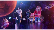 L-R: Jimmy Crystal, Johnny, Gunter, Meena, Rosita und Ash