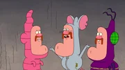 v.li.: Mr. Worm, Mr. Mouse, Mr. Fly