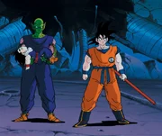 L-R: Gohan, Piccolo und Goku