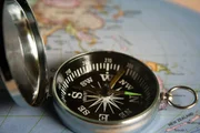 Magnetkompass, Navigation, Richtungsbild. Magnetkompass, Navigation, Richtungsbild.