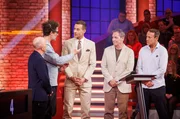 v.li.: Bernhard Ho&euml;cker, Daniel Hartwich, Kai Pflaume, Dieter Nuhr und Wotan Wilke M&ouml;hring.
