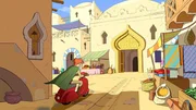 In einer kleinen arabischen Stadt gastiert der Zirkus Hamilton. Nach langem Suchen findet Tom seine Freunde Tip und Wanda. Bei einem Spaziergang durch die nahe W&uuml;ste tauchen Carter und Miss Hatch auf. Nicht zu vergessen der "W&uuml;stenfuchs" Weedon. Noch immer sind die drei hinter Tom her.