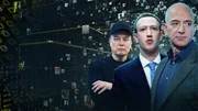 Tech-Milliard&auml;re wie Elon Musk (l.), Mark Zuckerberg (M.) und Jeff Bezos (re.) versprechen sich viel von der Unterst&uuml;tzung von Donald Trump. Vor allem weniger Regulierung ihrer Unternehmen.