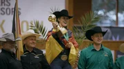 Gina Schumacher bei den World Reining Championships 2025 in Givrins, Schweiz.