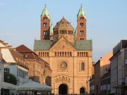 Front Facade of Speyer Cathedral. Front Facade of Speyer Cathedral.