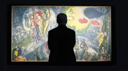 Dmitry Rybolovlev vor Marc Chagalls &bdquo;Le Grand Cirque&ldquo; (nachgestellte Szene mit einem Schauspieler)