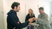 Endlich gibt es wieder Kaffee f&uuml;r Ingo (li.), Eva (Mitte) und Betti (re.)