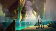 Barbie und ihre Schwestern sind in einer geheimen Höhle unter dem Willowssee angekommen. Barbie und ihre Schwestern sind in einer geheimen Höhle unter dem Willowssee angekommen.