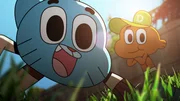 Gumball (vorne) hat mal wieder eine geniale Idee und Darwin (hinten re.) folgt ihm wie immer blind, egal, wo die verr&uuml;ckte Reise auch hingeht.