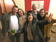 V.l.: Toffas, Andrea, Petra, Helmut und Gastgeberin Jessy