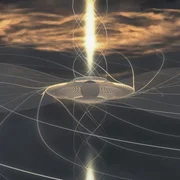 Dense gas clouds generate very strong magnetic fields through friction, which hurl matter into space along the magnetic lines of force - this is how a jet is created.