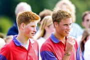 Harry (li.) und William (re.) im Sommer 2001: Die Rivalit&auml;t der Br&uuml;der in ihrer Jugend blieb der &Ouml;ffentlichkeit weitgehend verborgen.