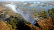 Afrika von oben - Wasser Sambia Victoriafälle Afrika von oben - Wasser Sambia Victoriafälle