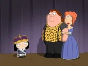 Stewie, Peter und Lois.