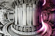 Blick in einen Versuchsreaktor f&uuml;r Magnetfusion: der Tokamak JET (Joint European Torus) im britischen Culham bei Oxford. Der Wettbewerb um einen Fusionsreaktor ist neu entfacht.