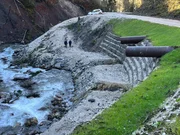 Hangsicherung am Ferchenbach.