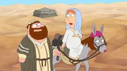 Peter erz&auml;hlt seine ganz eigene Weihnachtsgeschichte mit ihm als Josef (l.) und Lois als Maria (r.) ...