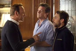 L-R: Dave Harken (Kevin Spacey), Nick Hendricks (Jason Bateman), Dale Arbus (Charlie Day)