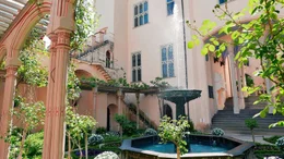 Pergolagarten von Schlo&szlig; Stolzenfels.