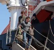 M&uuml;ssen Drogen aus Panama in die USA schmuggeln: Danny (Lukas Haas, l.), Chris (Mark Wahlberg, M.) und dessen Bruder Andy (Caleb Landry Jones, r.) ...