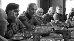(Front, left to right) Bob Odenkirk is Ross Grant and Will Forte is David Grant in NEBRASKA, from Paramount Vantage in association with FilmNation Entertainment, Blue Lake Media Fund and Echo Lake Entertainment. NEB-07195BW