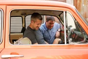 L-R: Ant Anstead, Mike Brewer in Volkswagen Fastback.