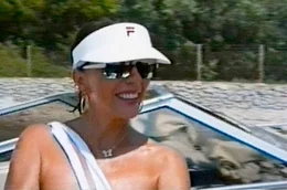 Joan Collins  privat, 1989.